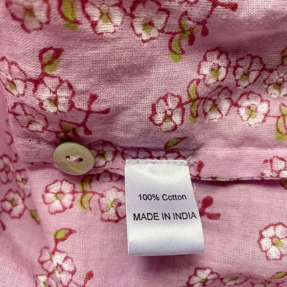 Banjanan Margot Cotton Long Sleeve Top Orchid Size Xs - Picture 9 of 16